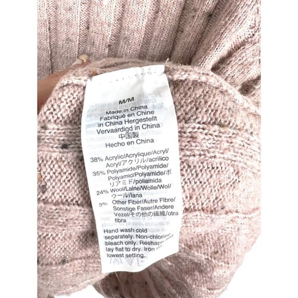 Madewell mock neck wool‎ pink sweater - Picture 6 of 8